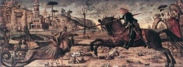  Carpaccio Canvas - St George and the Dragon Vittore Carpaccio